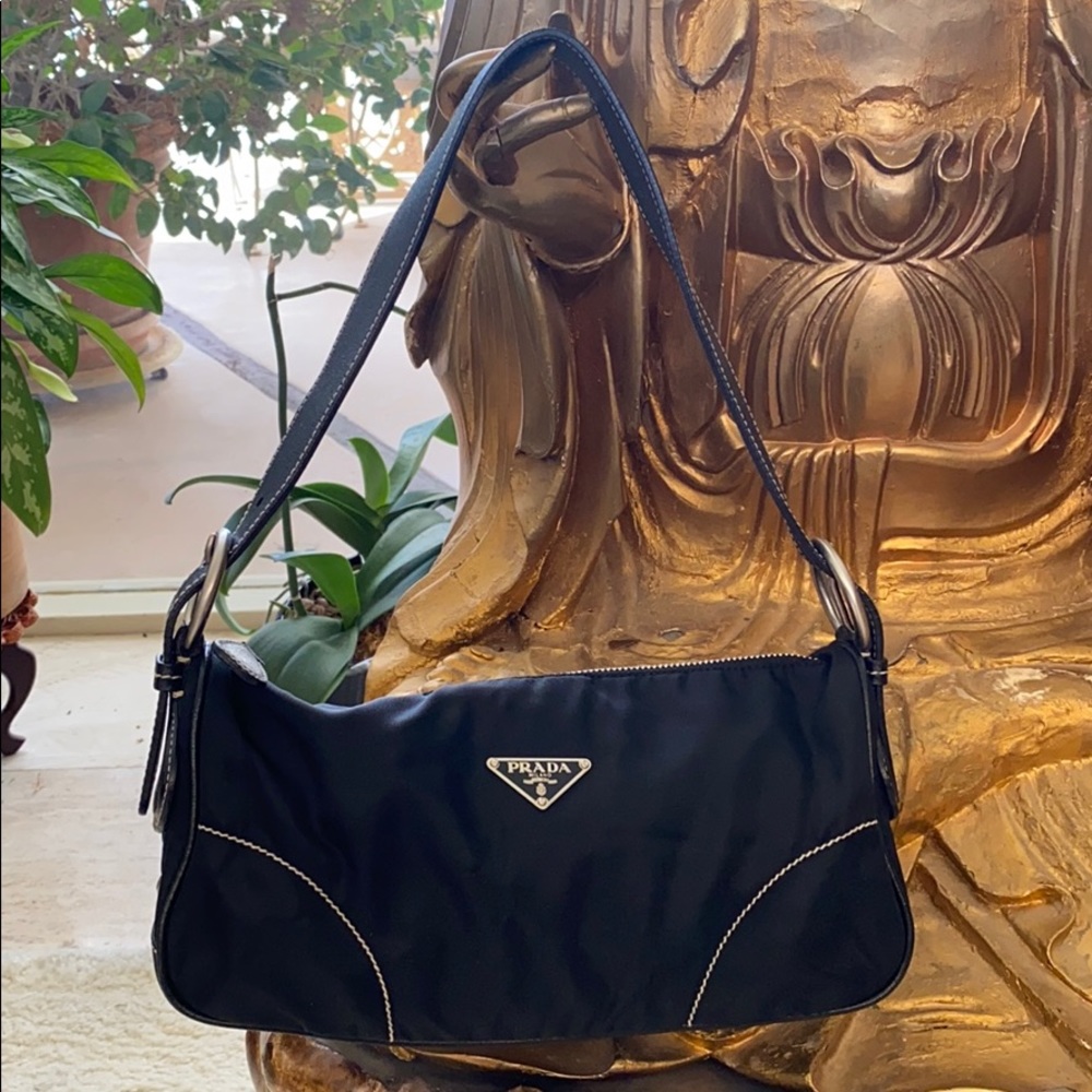 Authentic Prada Tessuto Bean in Nero
